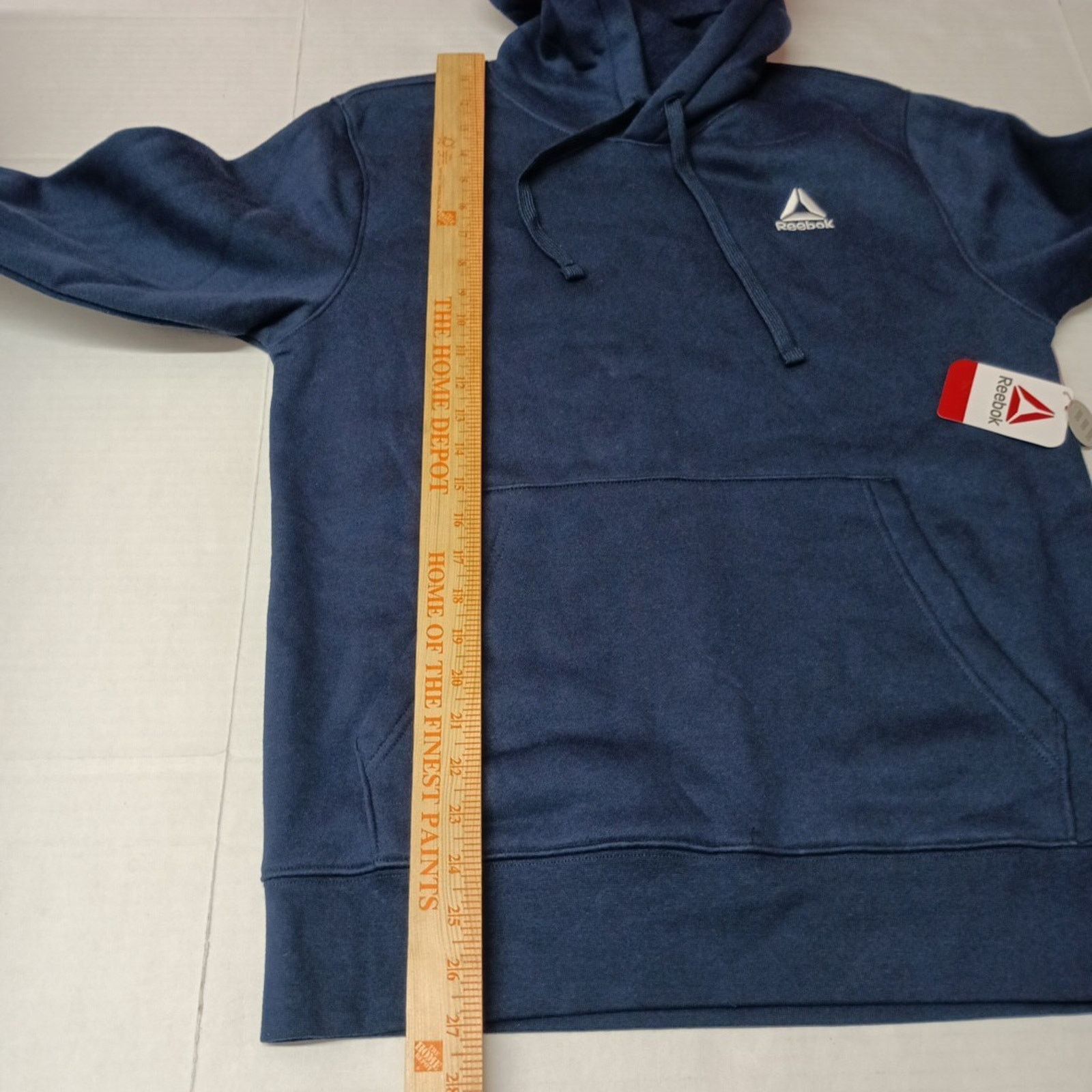 Reebok Reebok Delta Logo Hoodie Men's Size S Small Navy Blue Pocket Size US S / EU 44-46 / 1 - 7 Thumbnail