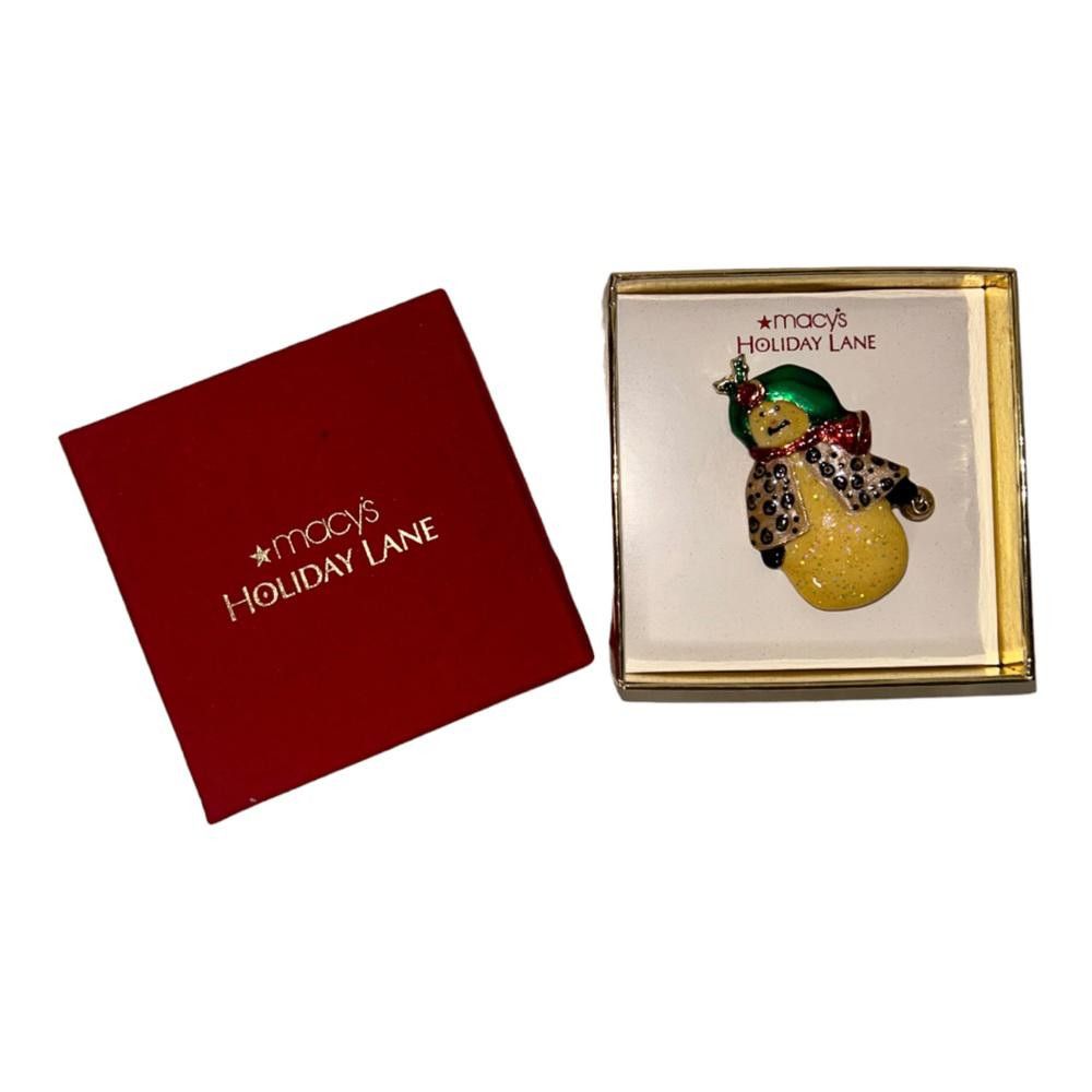 Macys Macy’s l NWT Holiday Lane Snowman Brooch Size ONE SIZE - 1 Thumbnail
