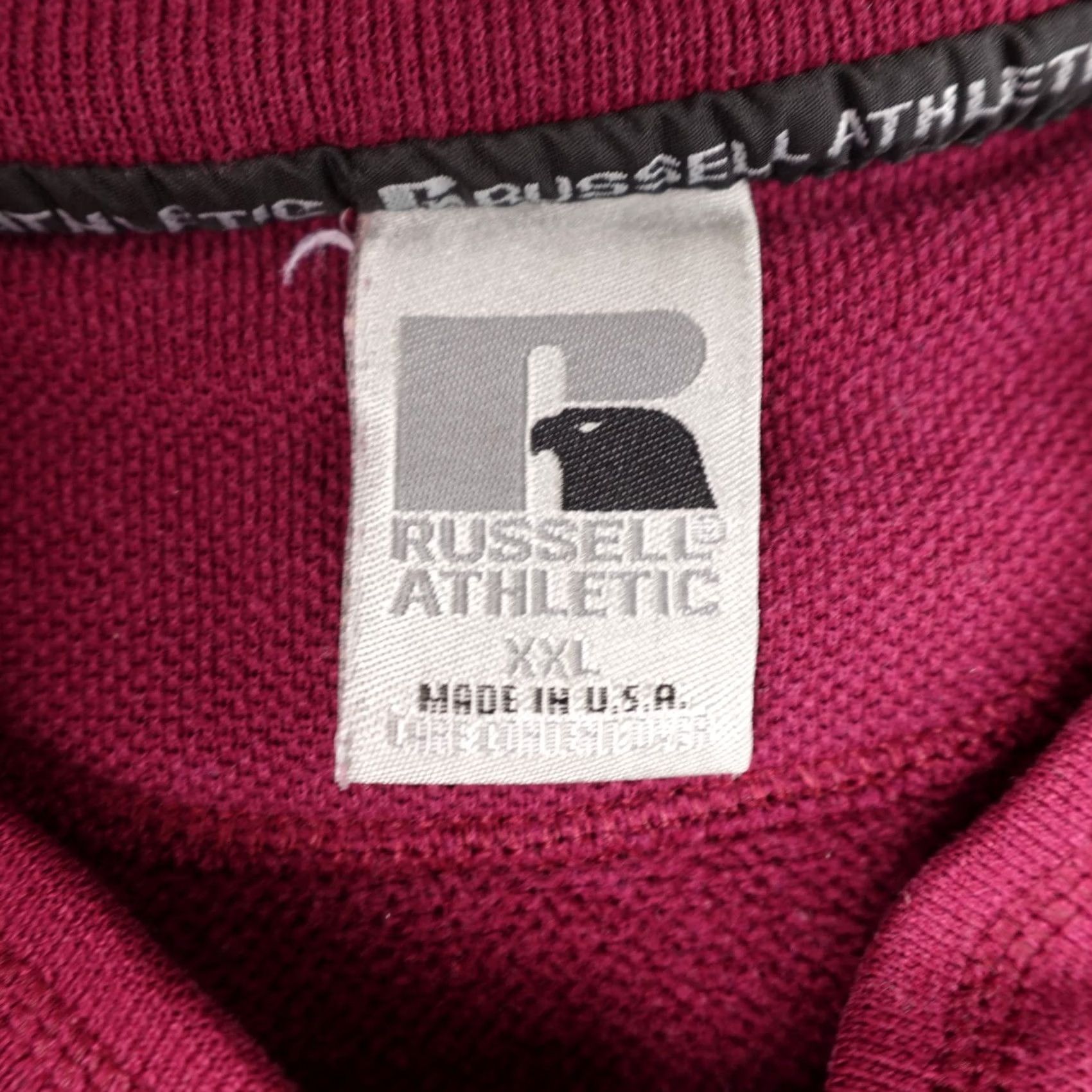 Russell Athletic VINTAGE Russell Athletic Sweatshirt Mens 2XL Red Henley Thermal Made In USA 90s Size US XXL / EU 58 / 5 - 2 Thumbnail