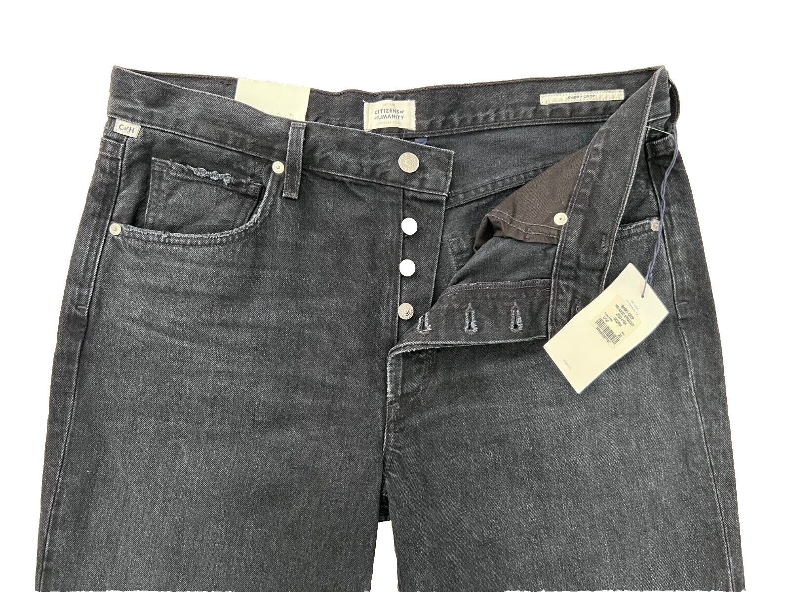 Citizens Of Humanity Citizens of Humanity Emery Crop Straight Jeans Licorice 31 Size 31" - 5 Thumbnail
