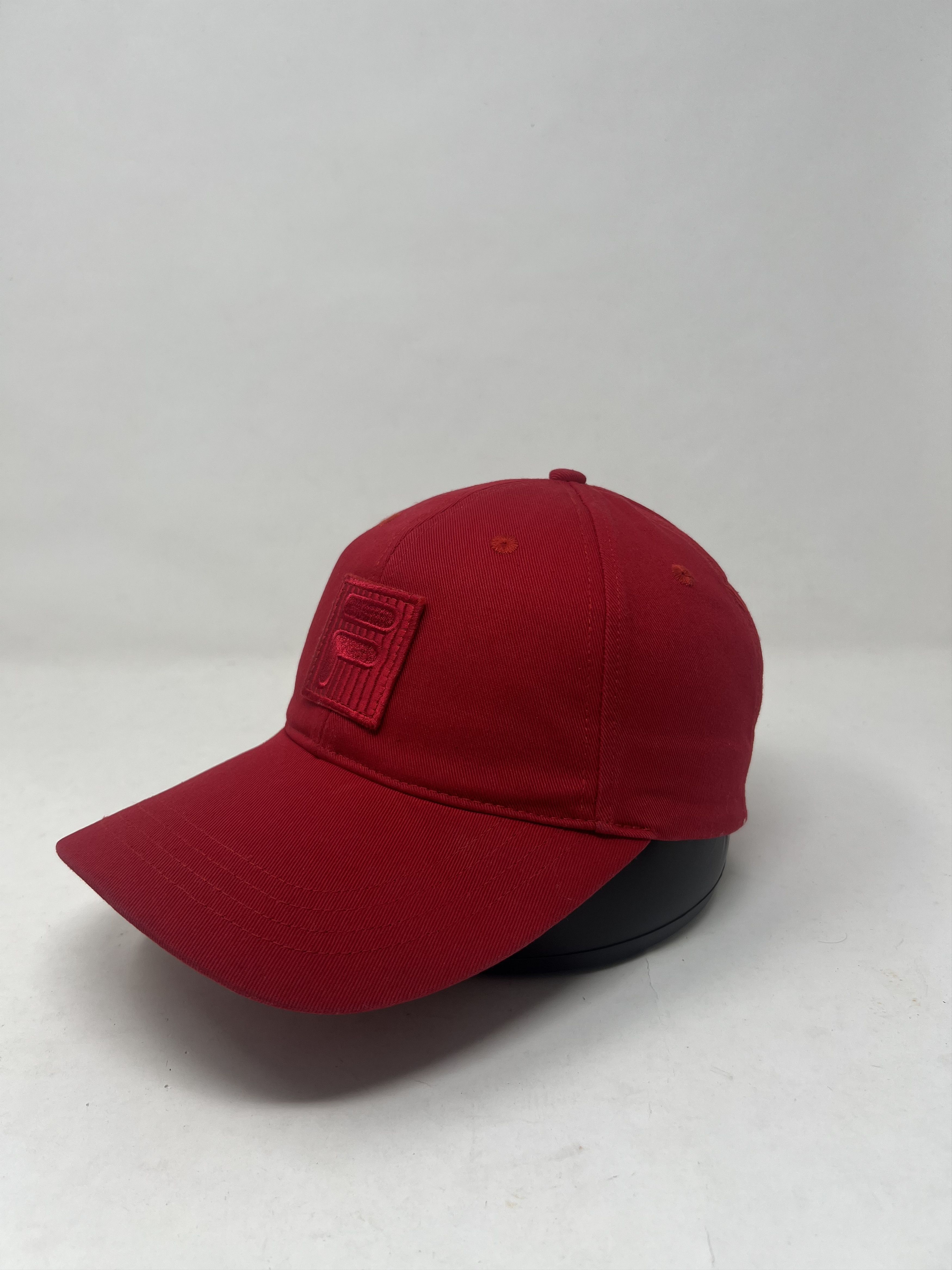 Japanese Brand Fila Embroidery Red Streetwear Hat Size ONE SIZE - 2 Thumbnail