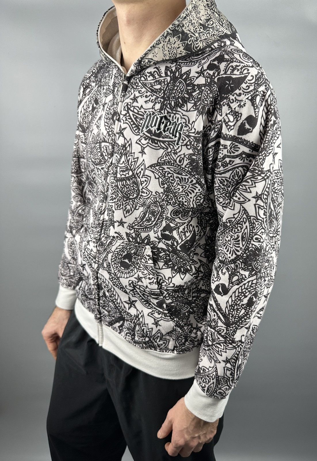Tapout No Fear Skull Face Zip Hoodie Opium Paiesley Size US M / EU 48-50 / 2 - 19 Thumbnail