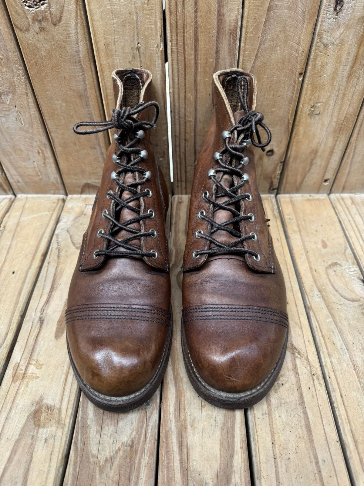 Red Wing Red Wing 8111 iron ranger Brown leather Boots UK 7.5 D Size US 8.5 / EU 41-42 - 6 Thumbnail