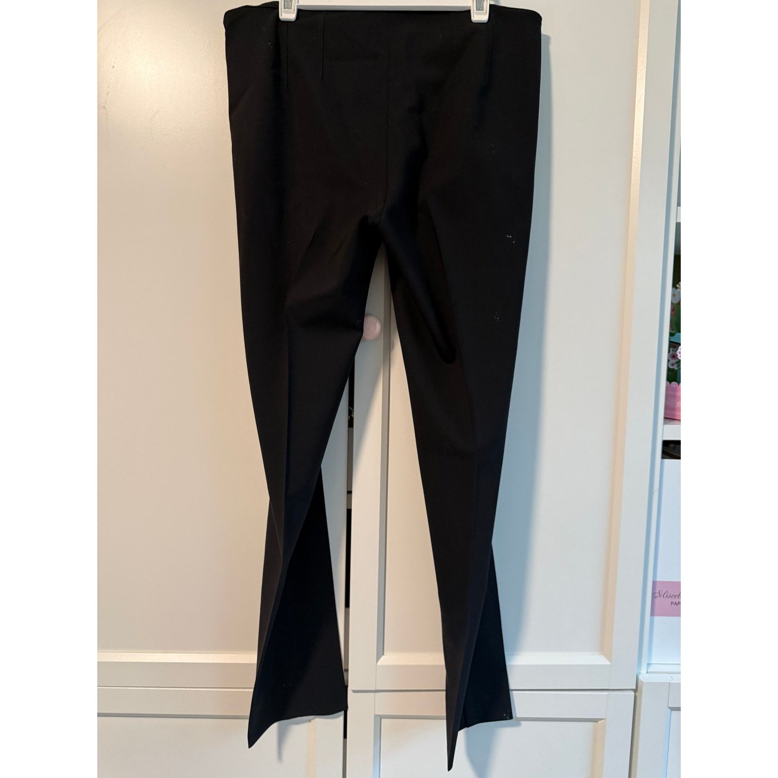 Theory Theory Black Stretch Wool Slim Pants Women Size 4 - B023 Size 27" / US 4 / IT 40 - 3 Thumbnail