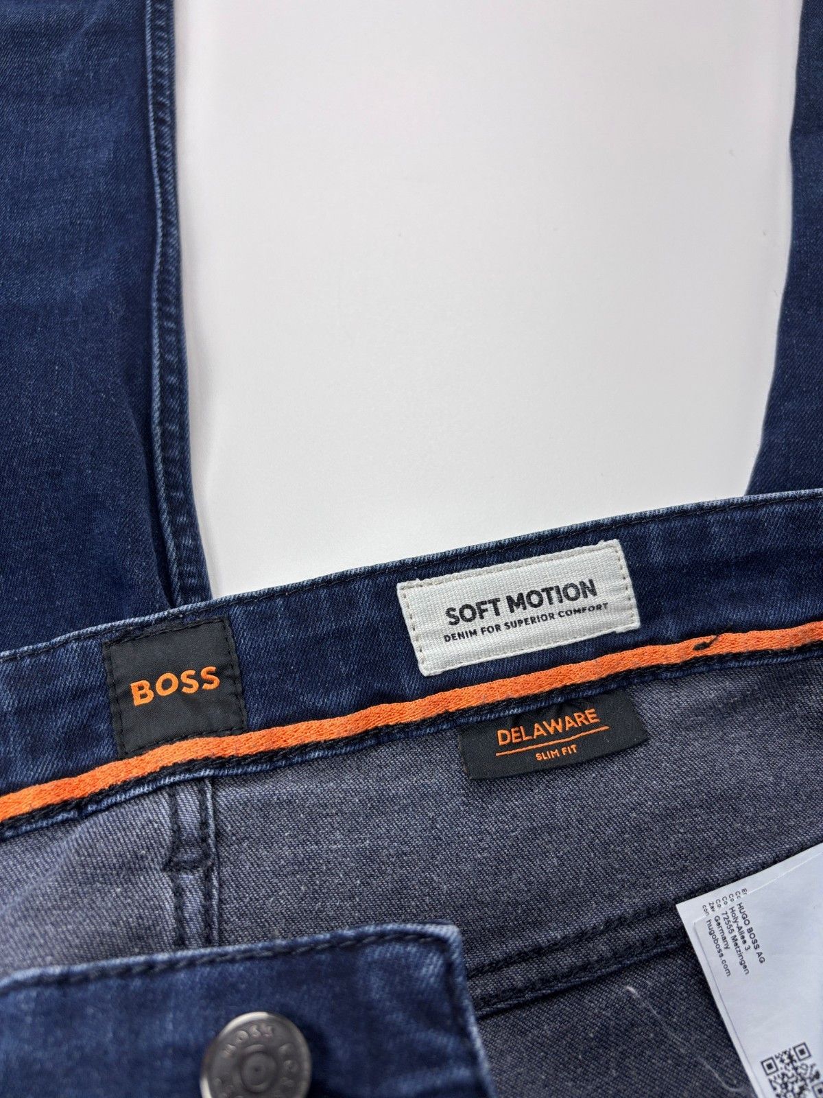 Hugo Boss Mens Hugo Boss Delaware Slim Fit Jeans Stretch Blue 31x32 Size US 31 - 8 Thumbnail