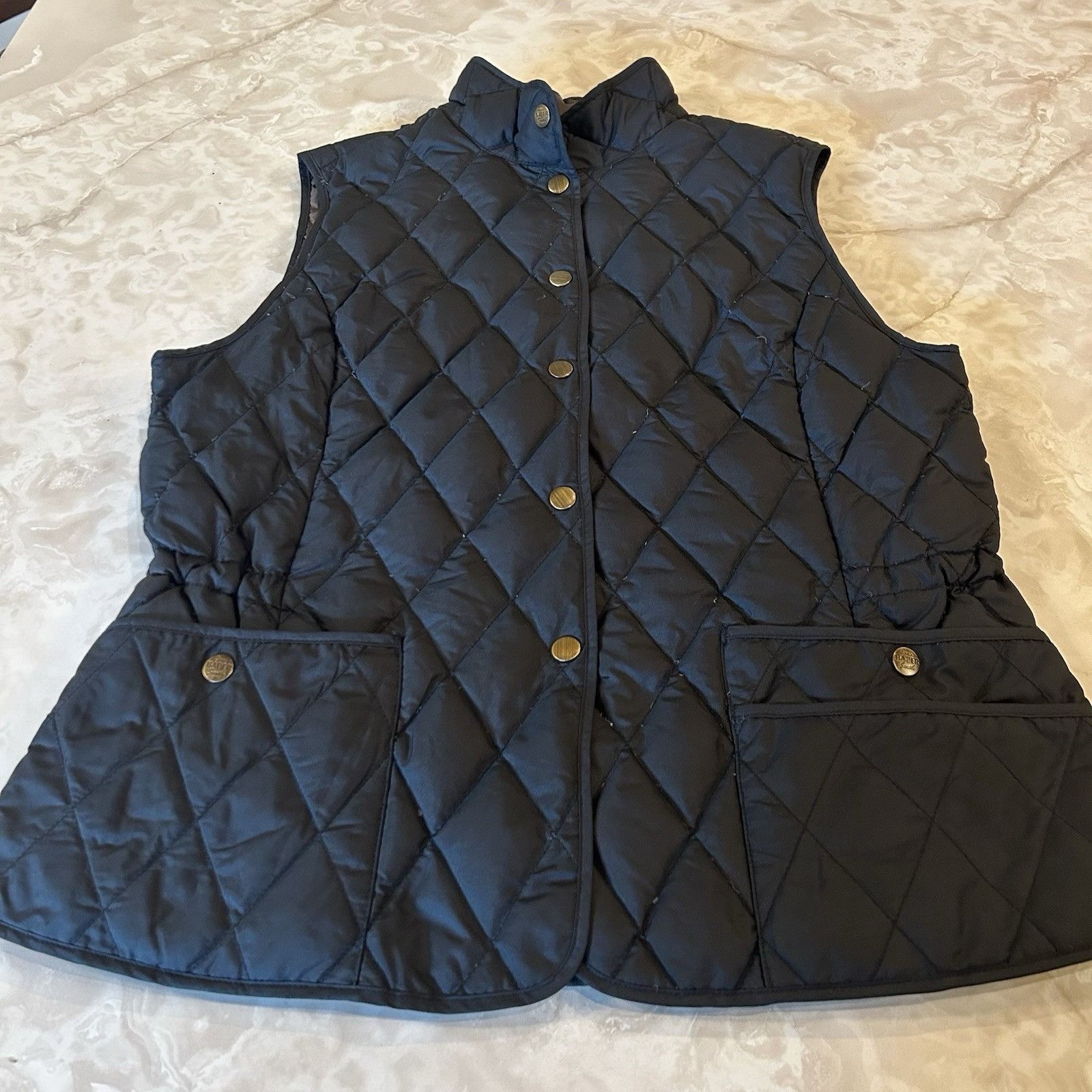 Eddie Bauer Eddie Bauer Jacket Womens Large Black Down Puffer Full Zip V Size L / US 10 / IT 46 - 1 Thumbnail