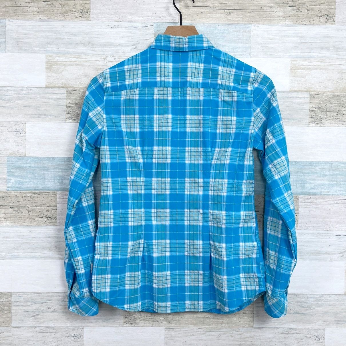 Eddie Bauer Eddie Bauer Nylon Hiking Shirt Blue Plaid Womens XS Size XS / US 0-2 / IT 36-38 - 3 Thumbnail