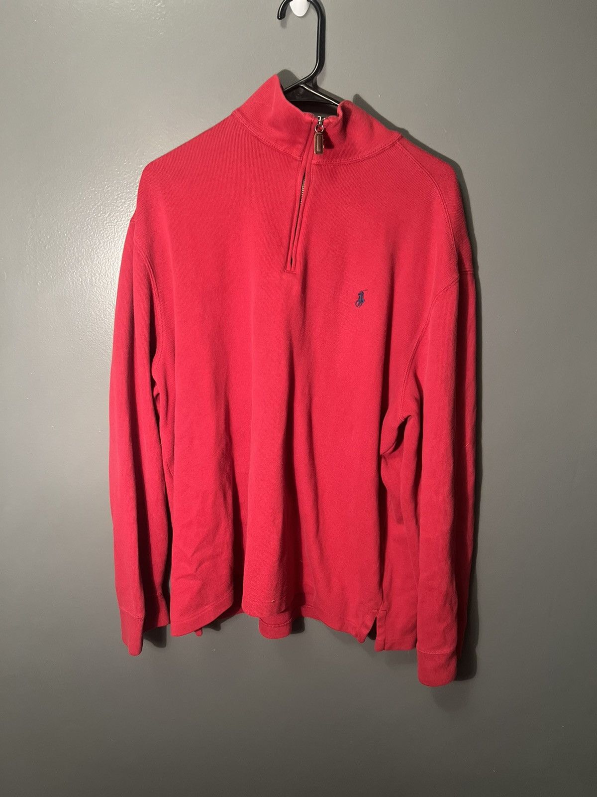Red Polo Ralph Lauren Quarter Zip