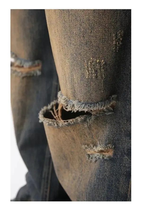 VIBE Blue Gradient Wash Bootcut Flared Jeans y2k retro Size US 30 / EU 46 - 6 Thumbnail