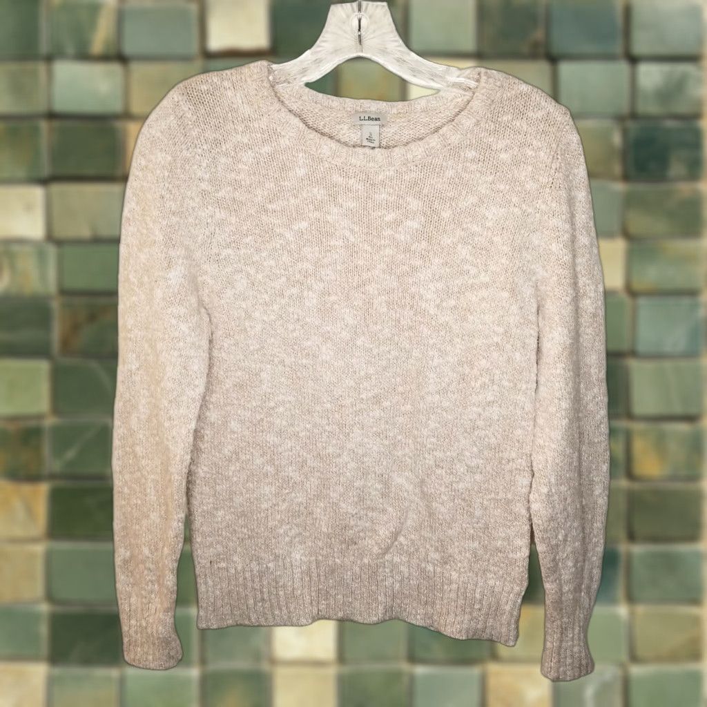 Vintage L.L. Bean Women's Beige Pullover Sweater Long Sleeve Size S Size S / US 4 / IT 40 - 1 Thumbnail