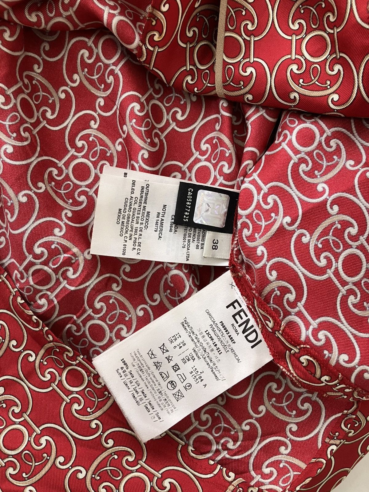 Fendi Fendi silk pajama shirt Size S / US 4 / IT 40 - 3 Thumbnail