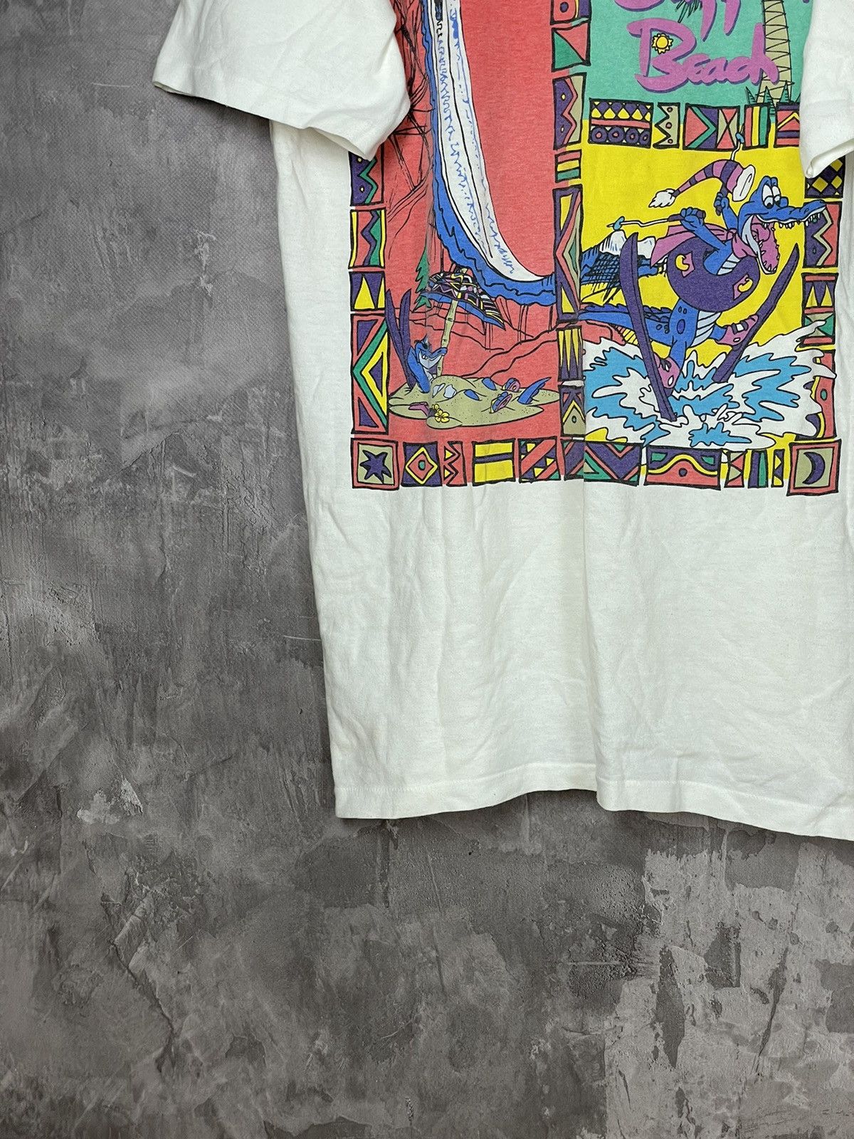 Band Tees × Disney × Vintage Rare Vintage 90s Movie Mickey Mouse Beach Summer T-Shirt🔥 Size US M / EU 48-50 / 2 - 5 Thumbnail