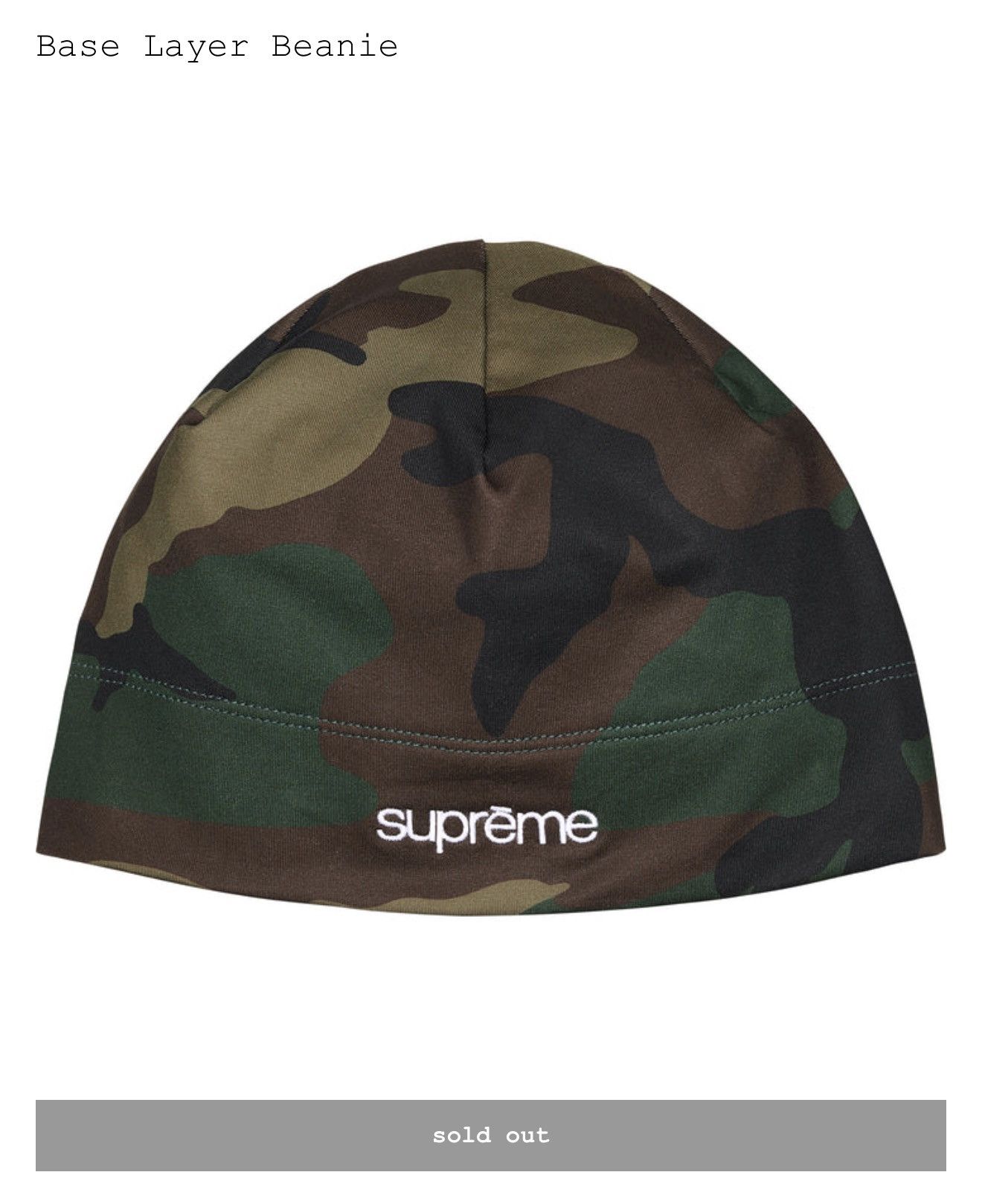 Supreme Supreme marmot base layer beanie “skull pile” | Grailed