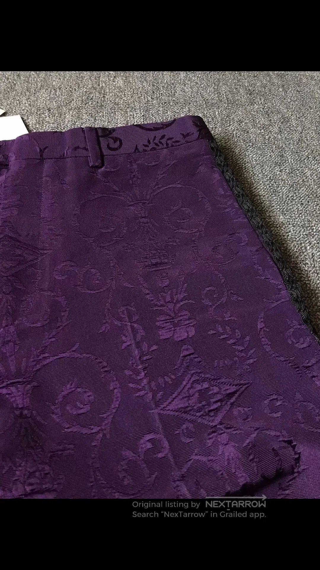 Gucci Gucci Purple Casual Pants with Embroidery. Size US 32 / EU 48 - 4 Thumbnail