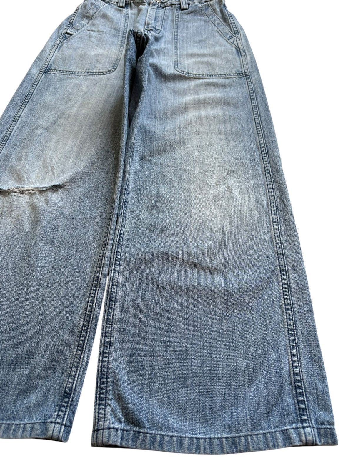JW Anderson × Uniqlo Vintage Uniqlo J.W.Anderson Faded Wash Bush Pant Baggy Jean Size US 26 / EU 42 - 7 Thumbnail