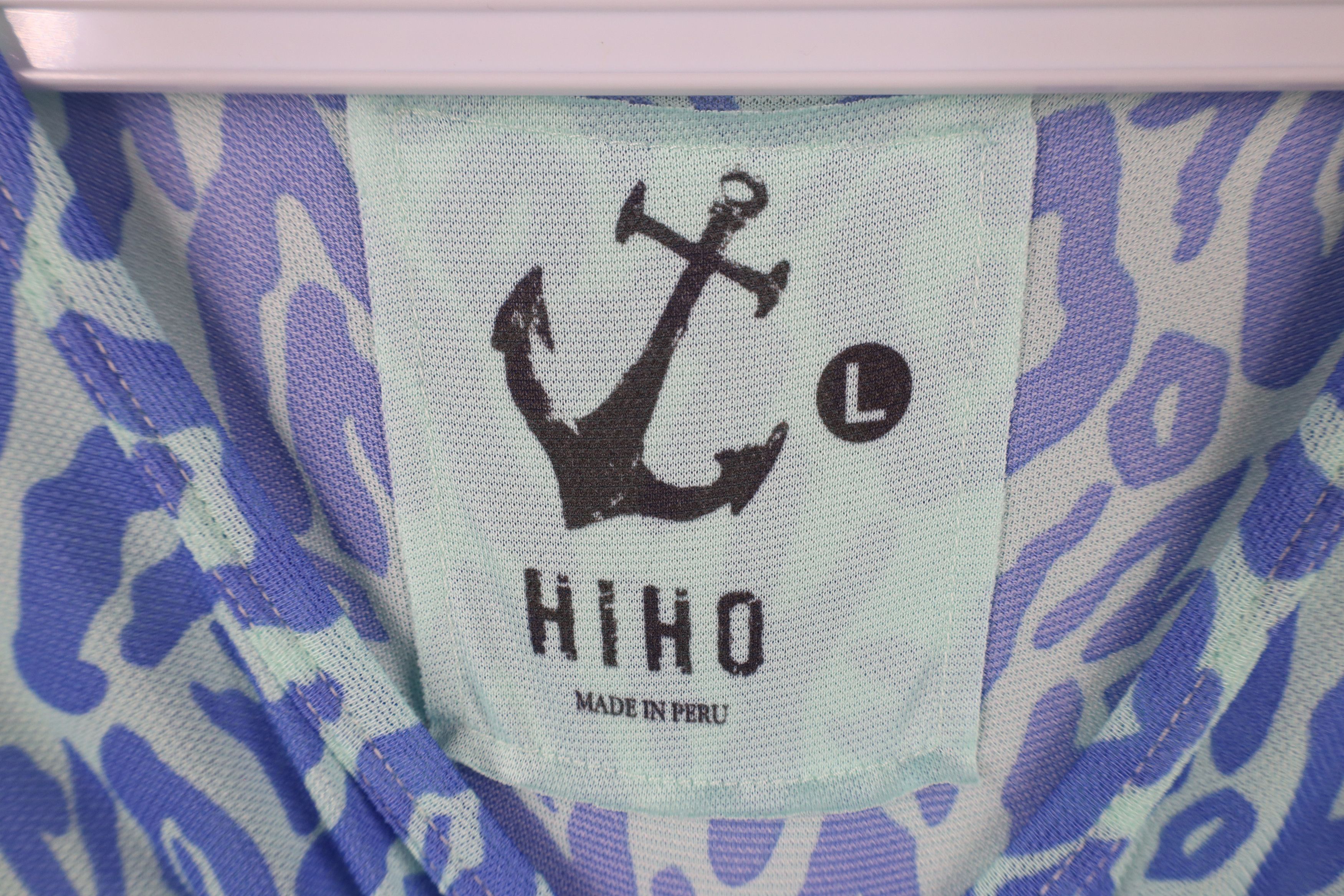 Vintage HiHo Lightweight Knit Long Sleeve Beach T-Shirt Polyester Size L / US 10 / IT 46 - 4 Thumbnail