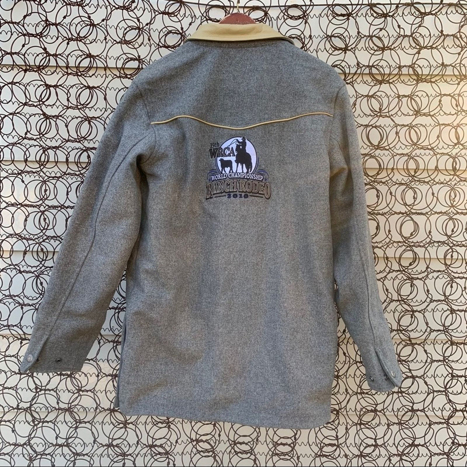 Walls Walls Ranch Wear gray wool jacket Ranch Rodeo Cowboy SMALL Size US S / EU 44-46 / 1 - 4 Thumbnail