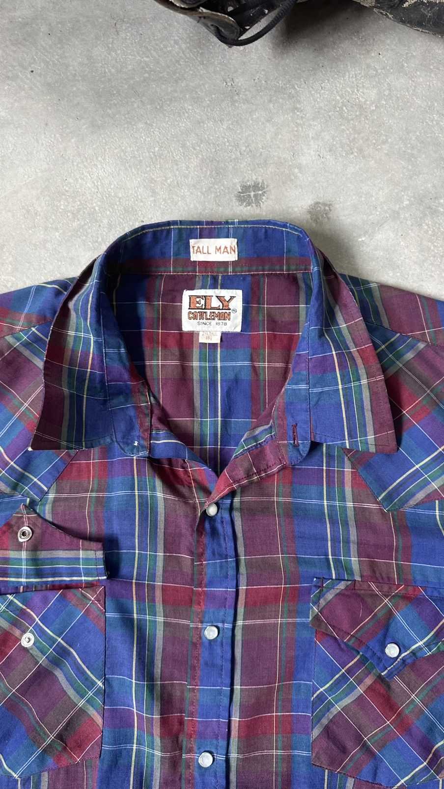 Vintage VINTAGE ELY CATTLEMAN PEARL SNAP WESTERN SHIRT Size US XXL / EU 58 / 5 - 6 Thumbnail