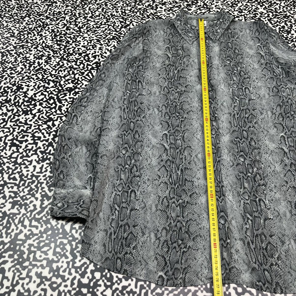 Ferre GF Ferre Snake Python Print Luxury Style Retro Long Shirt Size M / US 6-8 / IT 42-44 - 18 Thumbnail