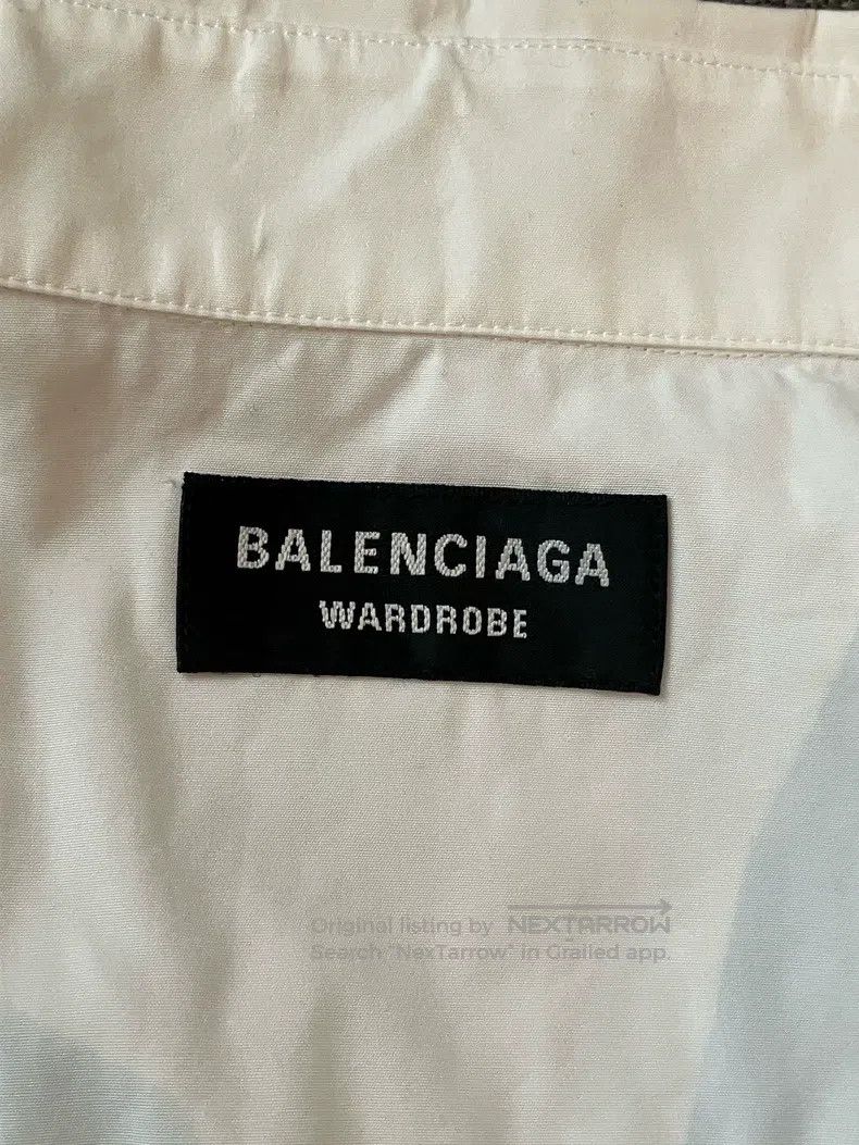 Balenciaga Balenciaga Free letter printing on the back of white short Size XS / US 0-2 / IT 36-38 - 5 Thumbnail