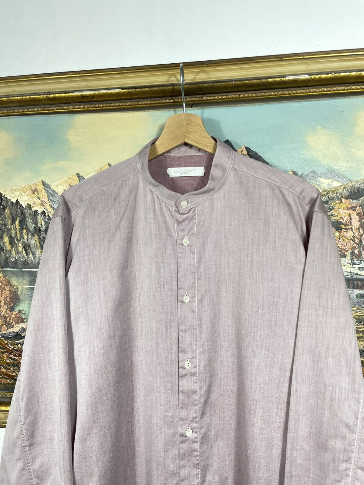 Our Legacy Our Legacy Pink Button Ups Shirt Old Money Luxury Premium Size US L / EU 52-54 / 3 - 5 Thumbnail