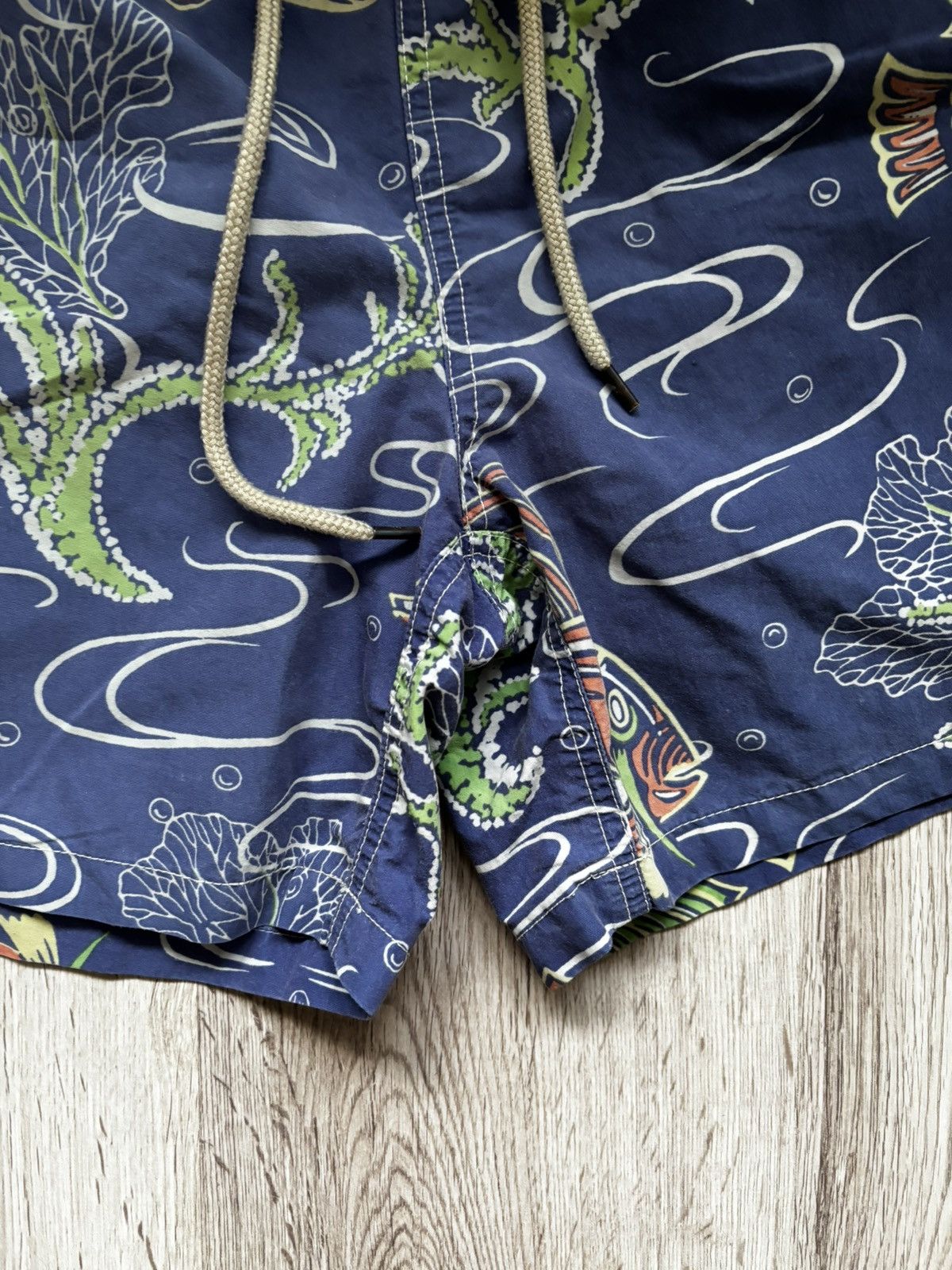 Polo Ralph Lauren Polo Ralph Lauren Blue Fish Print Cargo Swimming Trunks Size US 34 / EU 50 - 5 Thumbnail