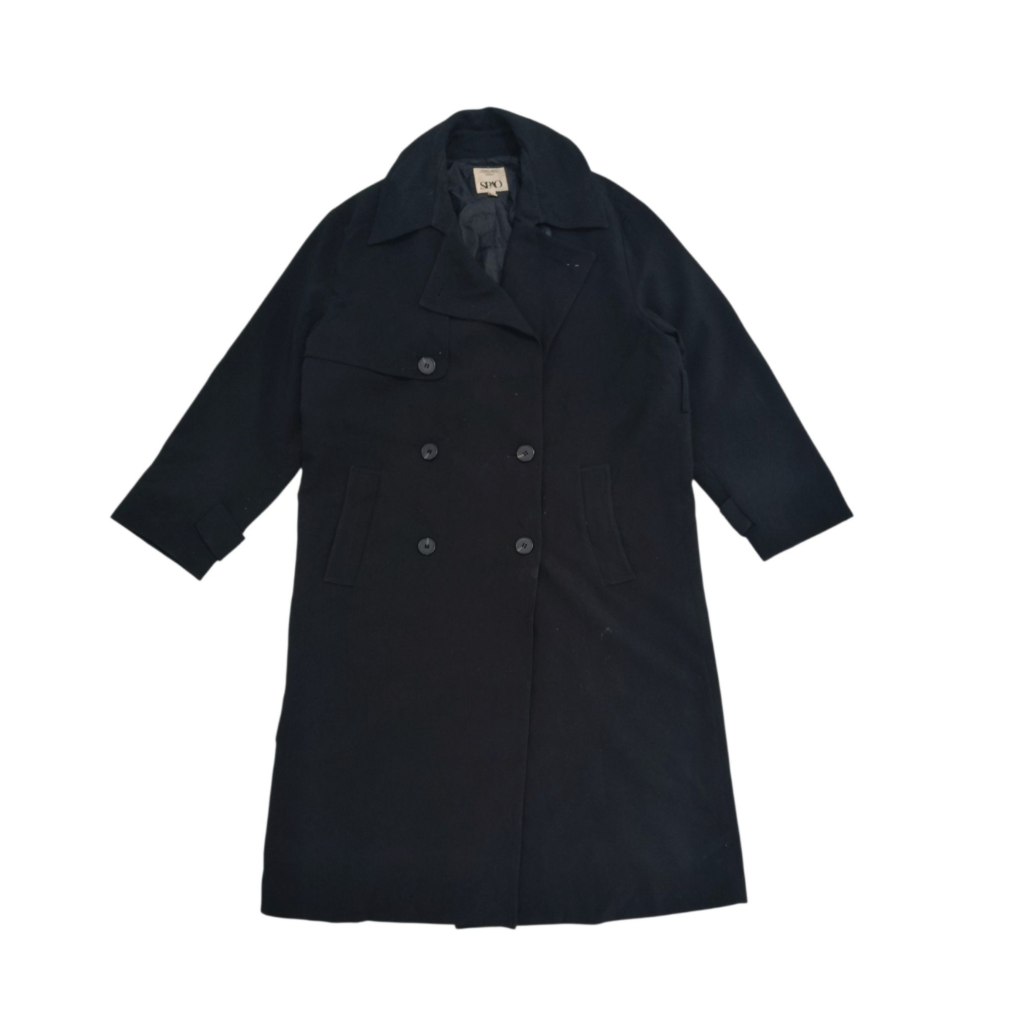 Other SPAO Women's Black Korean Trench Coat / Spy Coat Size M / US 6-8 / IT 42-44 - 1 Thumbnail