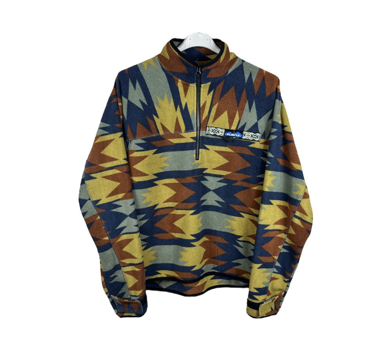 image of Vintage Kavu Sherpa Fleece Half Zip Sweatshirt Synchilla Y2K, Men's (Size Small)