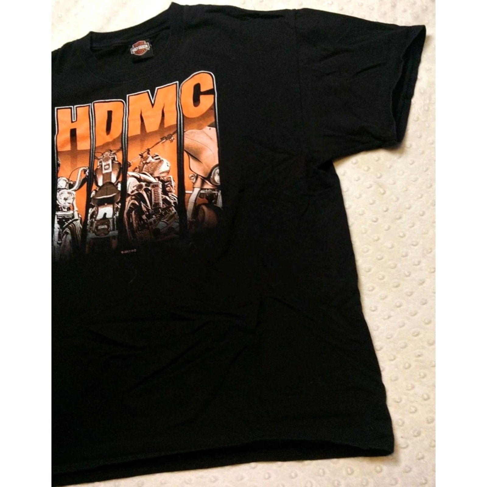 Harley Davidson Harley-Davidson T-Shirt Men's XL Black Graphic Print Vintage 2000s 2 Side HDMC Iowa Shirts Size US XL / EU 56 / 4 - 2 Thumbnail