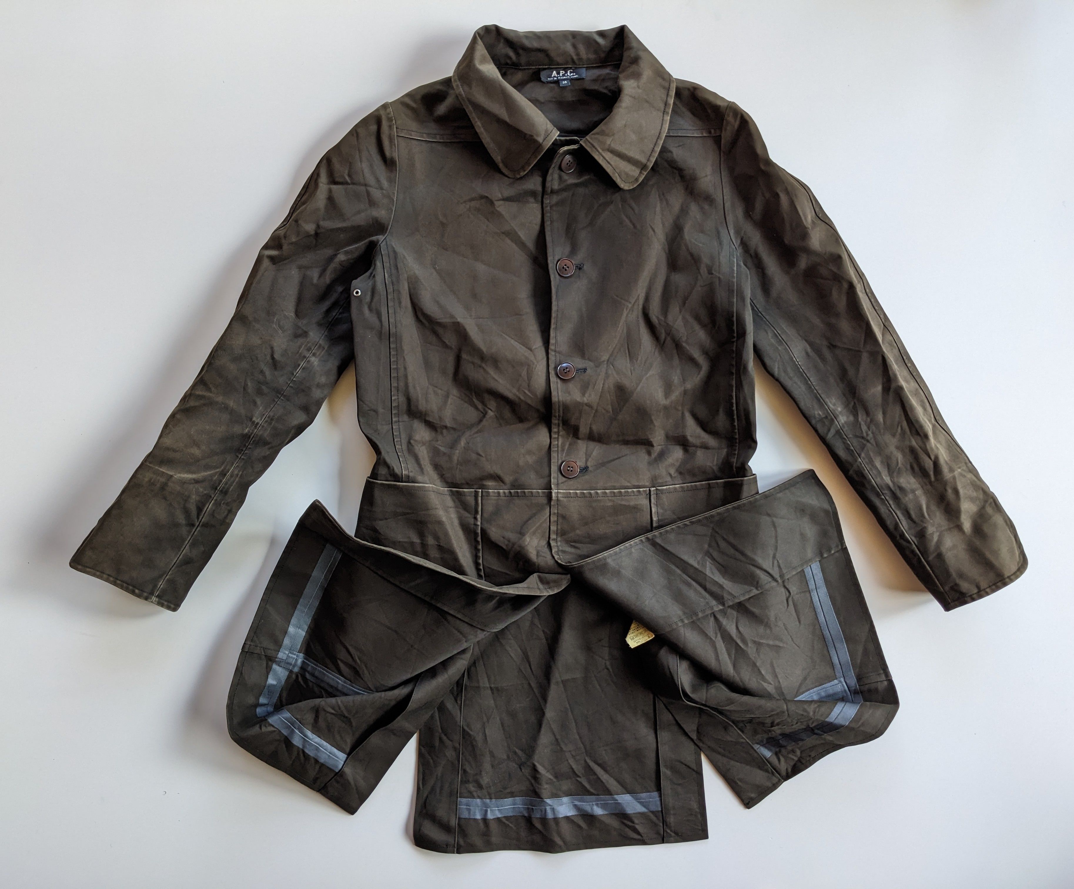 A.P.C. Vintage A.P.C waxed long jacket Size S / US 4 / IT 40 - 1 Thumbnail