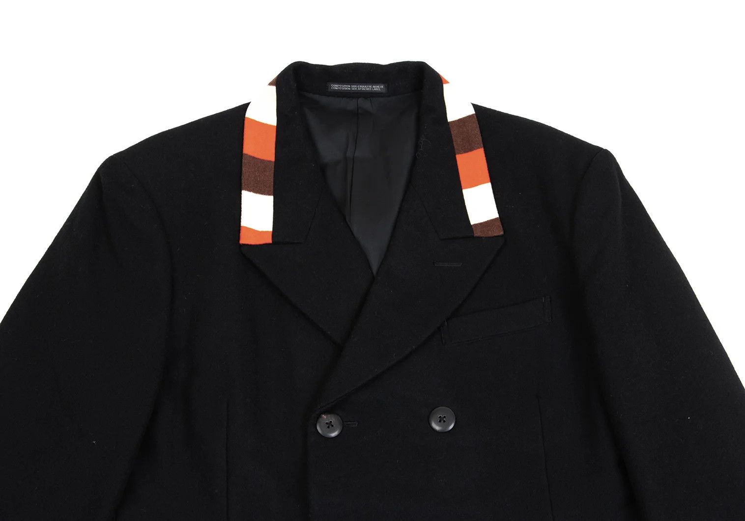 Yohji Yamamoto Yohji Yamamoto Felt Wool Double Jacket Size US M / EU 48-50 / 2 - 2 Thumbnail