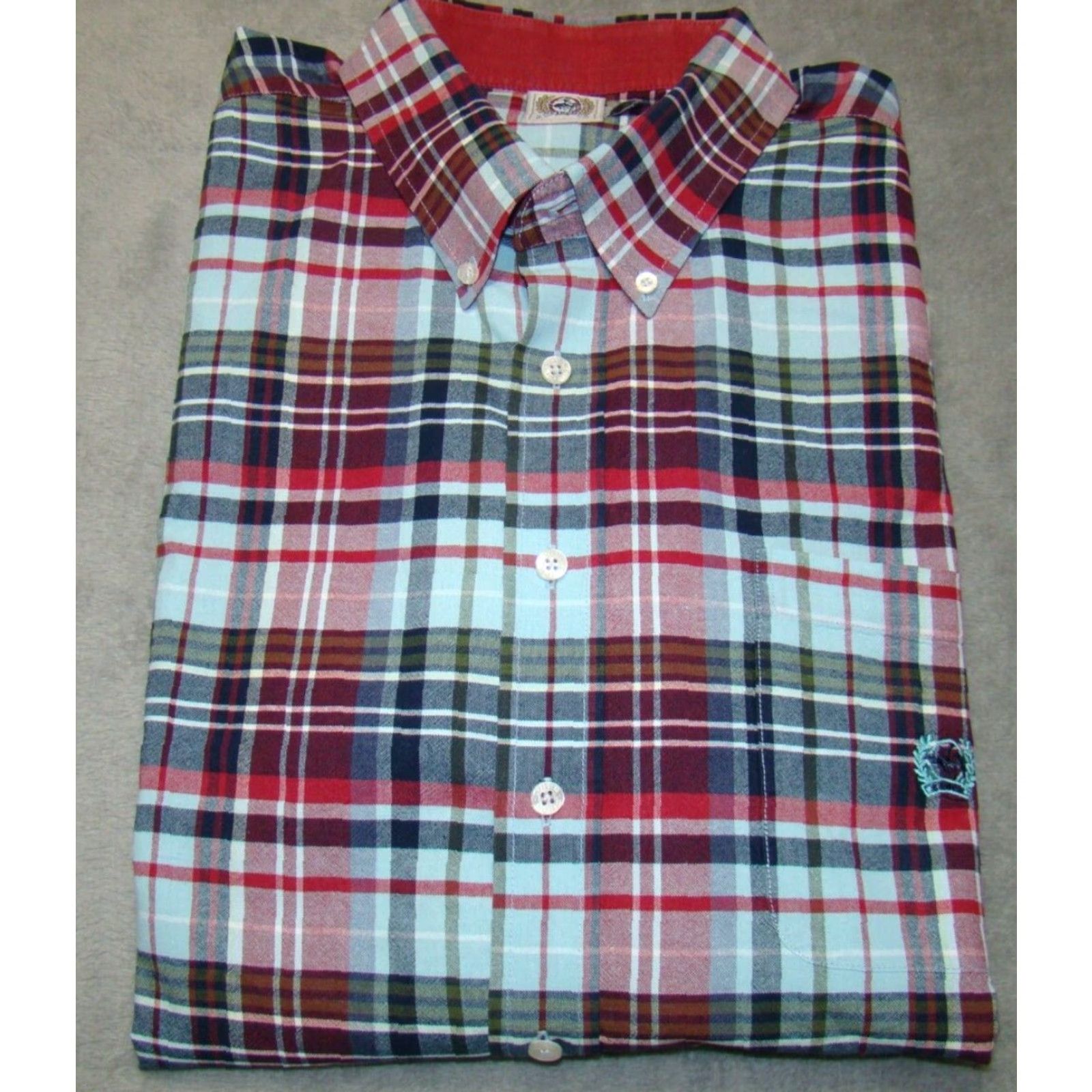Vintage Cinch Shirt Mens 2XL Oxford Red Blue Plaid Long Sleeve Western Button-Up Casual Shirt Size US XXL / EU 58 / 5 - 2 Thumbnail
