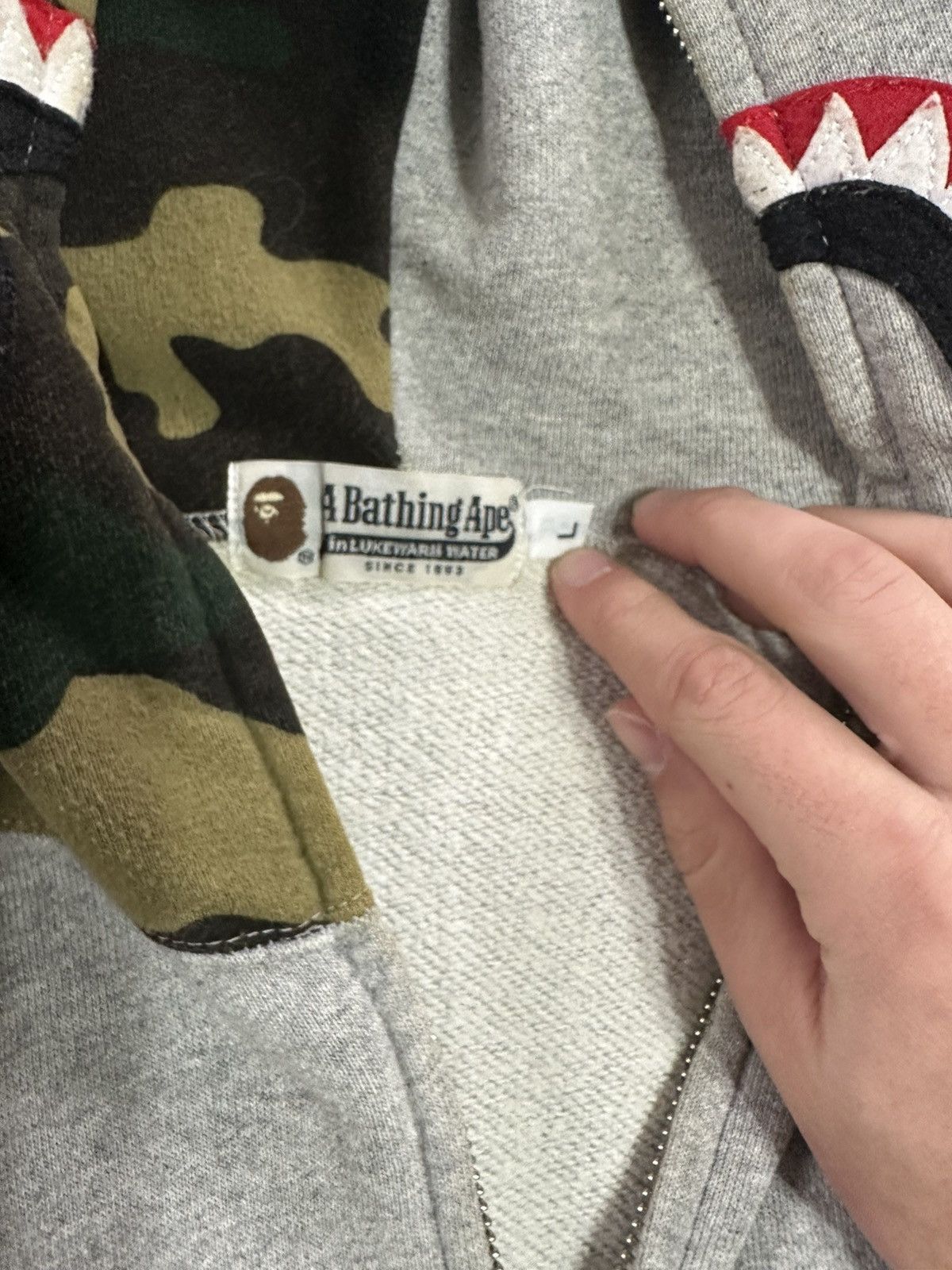 Bape BapeLand 1st Anniversary Shark Full Zip Hoodie Size US L / EU 52-54 / 3 - 8 Thumbnail