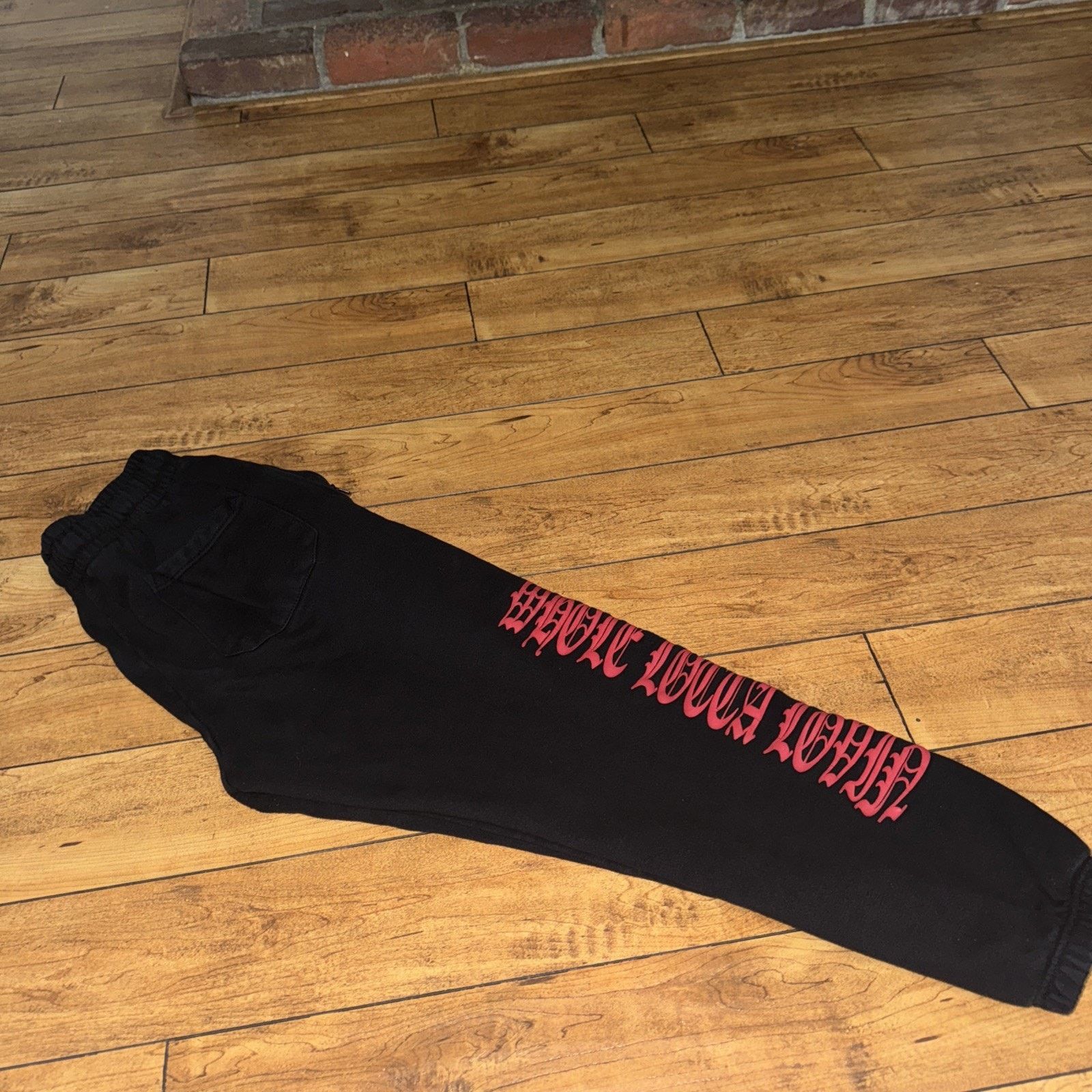 Hypebeast Kaed “Whole Lotta Lovin” Sweatpants Black M Streetwear 30x28 Size US 30 / EU 46 - 1 Thumbnail