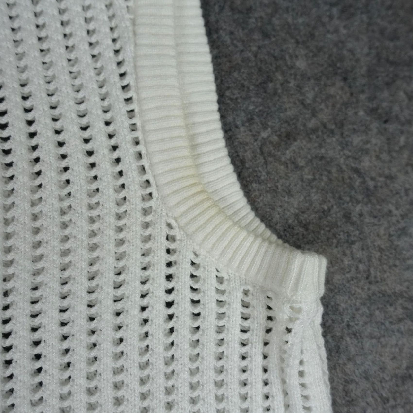 Tavik TAVI Dress Maxi Tank White Open Knit Sleeveless Midi Casual Summer Beach Womens S Small Size S / US 4 / IT 40 - 3 Thumbnail