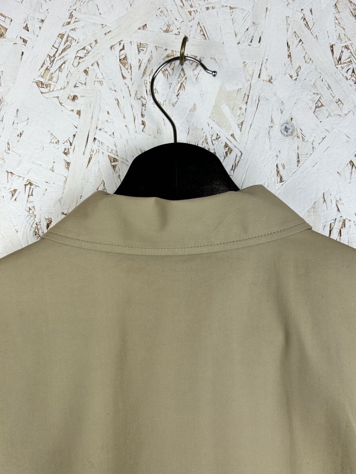 Burberry Burberry Logo Zip Short Sleeve Military Shirt Beige Size S / US 4 / IT 40 - 7 Thumbnail
