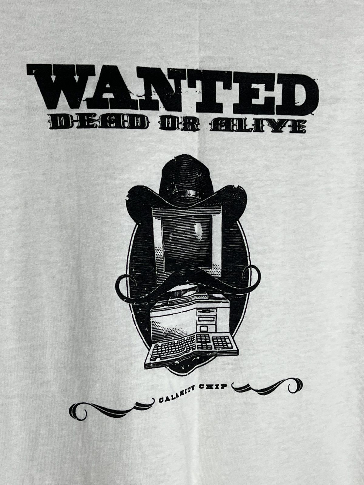 Tultex Vintage 90s Compaq Microsoft Wanted Dead Or Alive Tech Tee Size US XL / EU 56 / 4 - 2 Thumbnail
