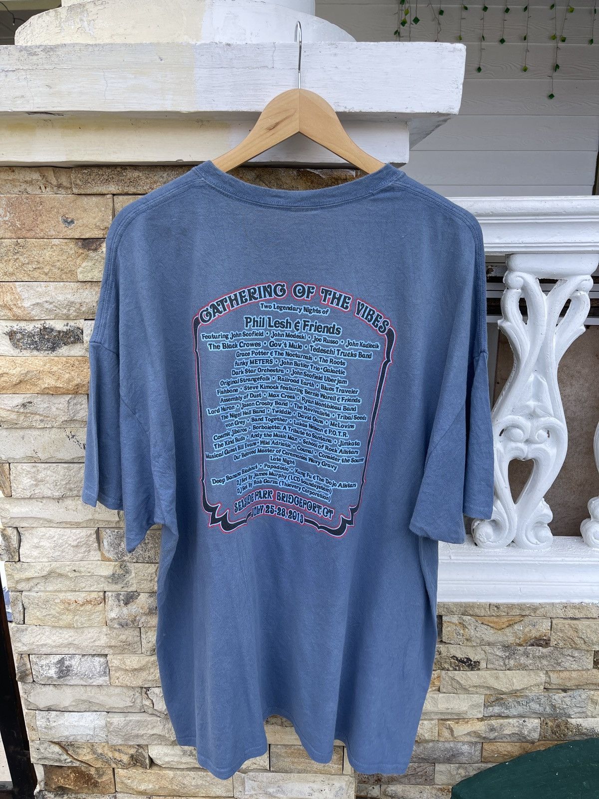Band Tees Rare🔥Vtg Gathering Of The Vibes Band Grateful Dead Tee Size US XXL / EU 58 / 5 - 2 Thumbnail
