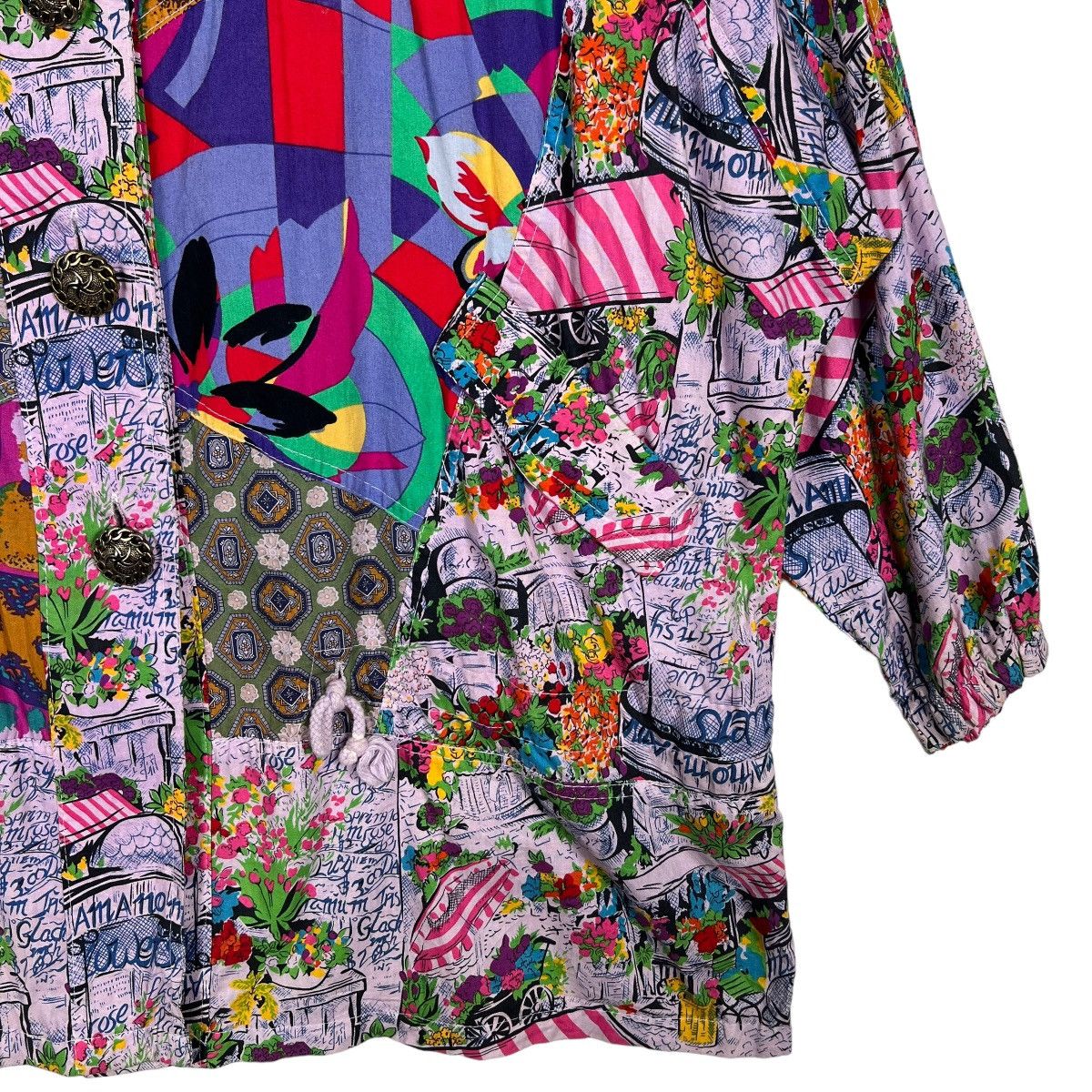 Japanese Brand 🔥 VINTAGE JAPANESE HARAJUKU STYLE PATCWORK JACKET Size US M / EU 48-50 / 2 - 5 Thumbnail