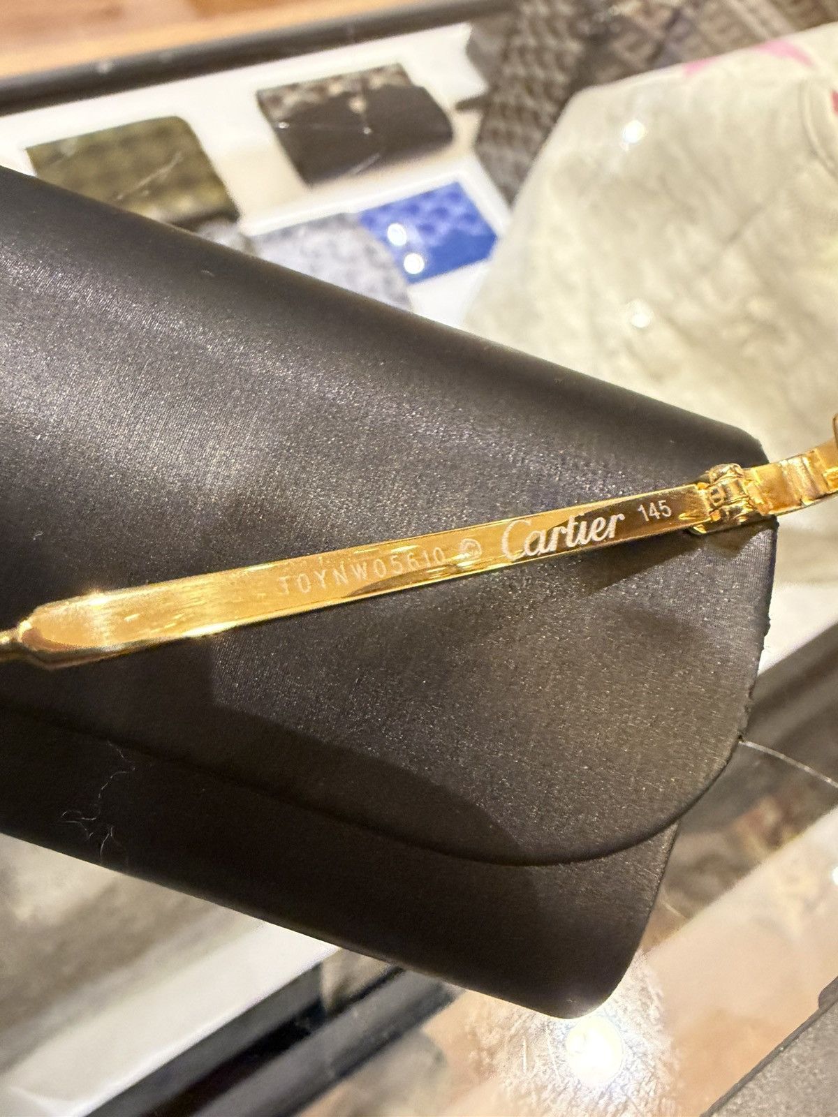 Cartier Cartier Signature C de Cartier Oval Sunglasses - CT0393S Size ONE SIZE - 3 Thumbnail
