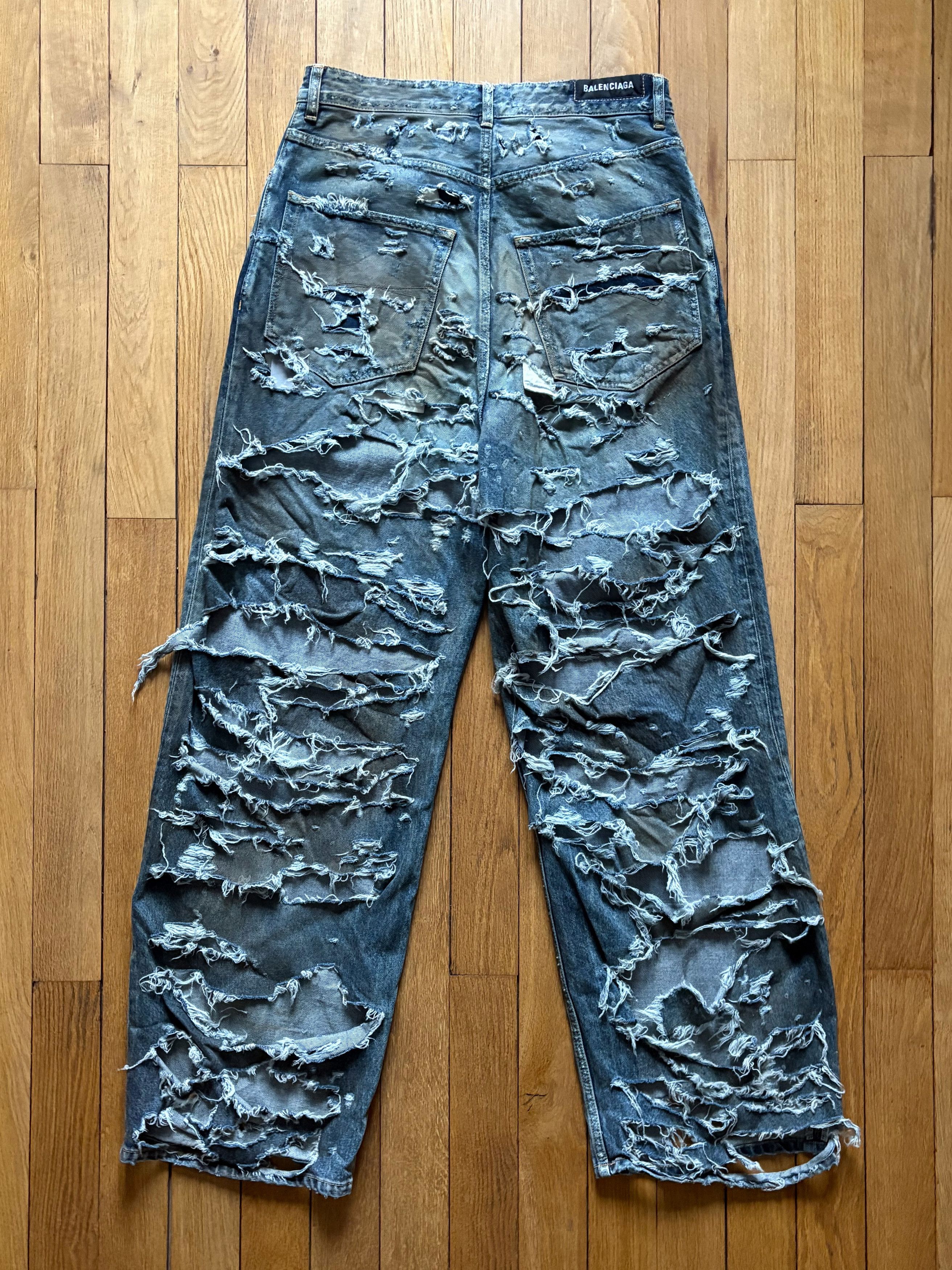 Balenciaga Balenciaga Destroyer Denim Jeans Size US 32 / EU 48 - 1 Thumbnail