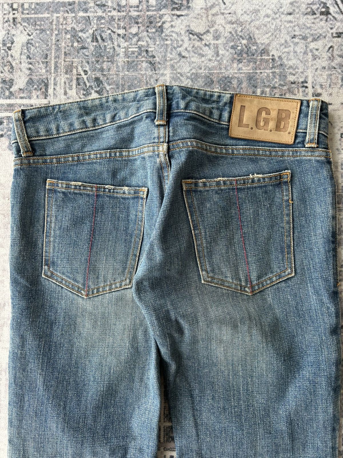 Le Grande Bleu (L.G.B.) LGB Rockstar Zipper Jeans Size US 30 / EU 46 - 18 Thumbnail