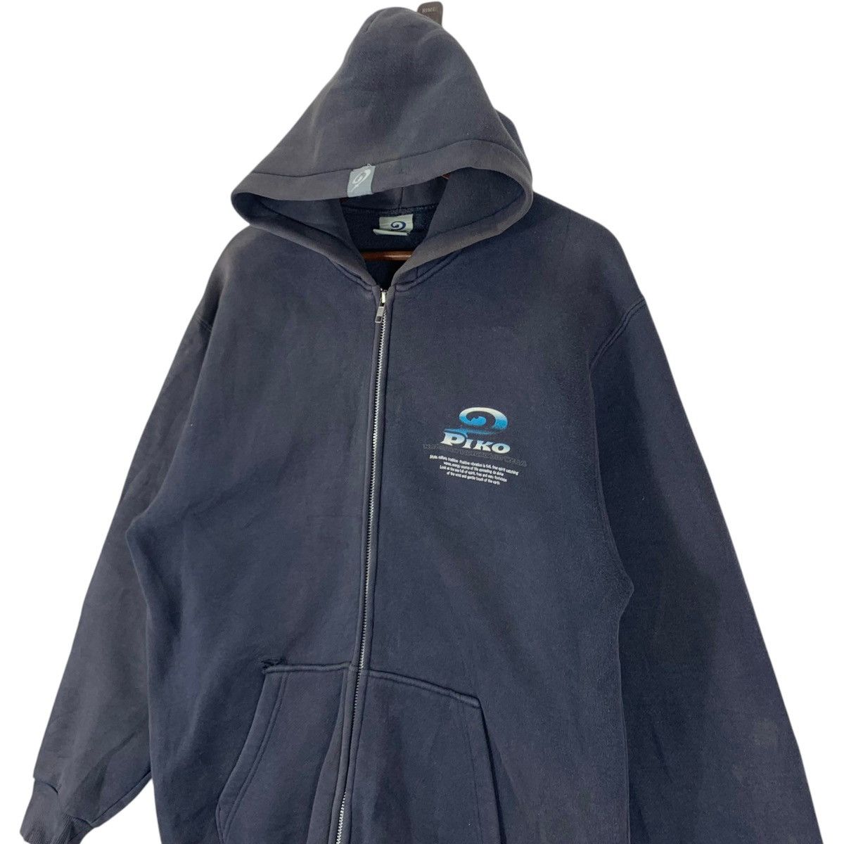 Vintage VINTAGE PIKO SURF HAWAII ZIPPER HOODIE SWEATER FADED Size US L / EU 52-54 / 3 - 4 Thumbnail