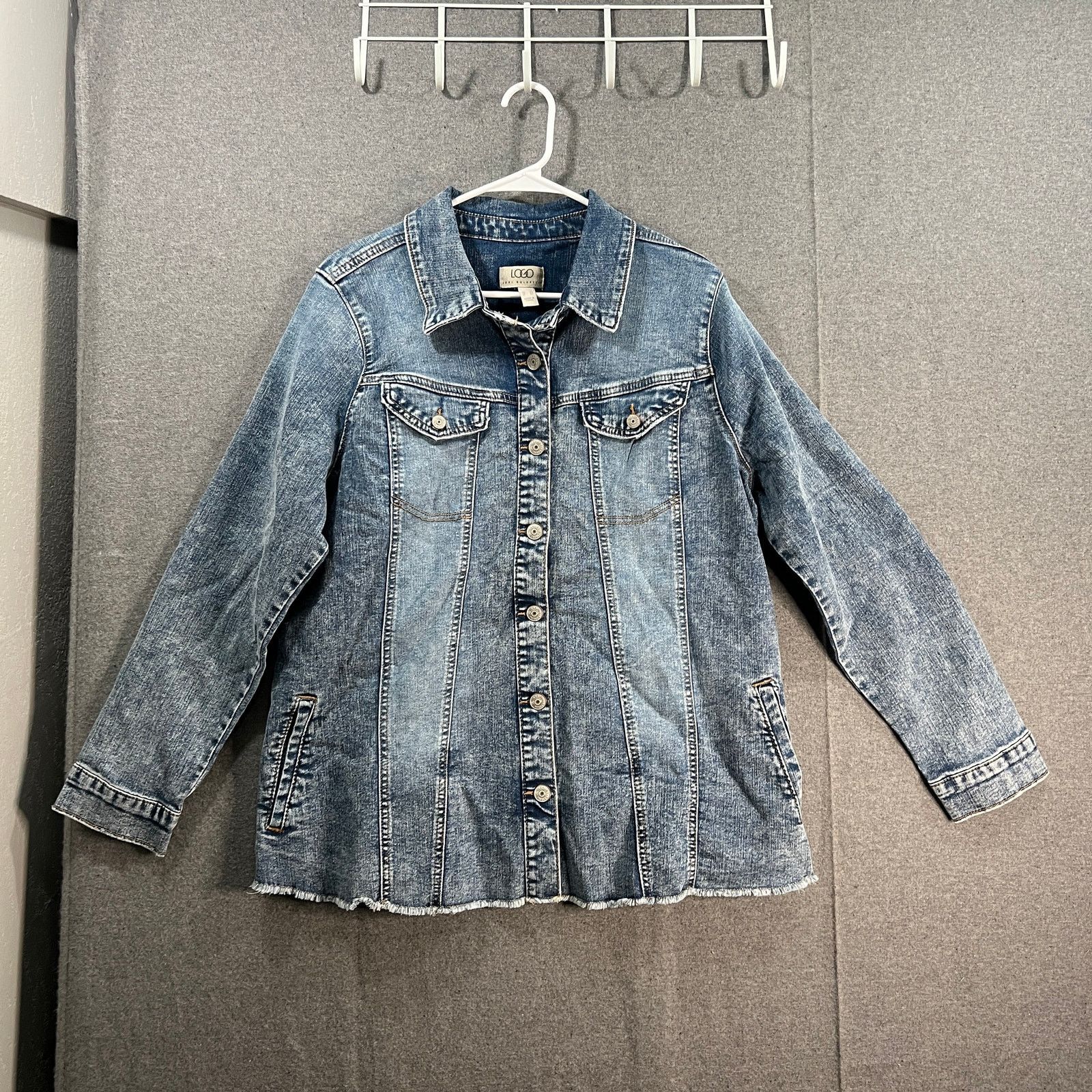 Other LOGO by Lori Goldstein Jeans Jacket Womens Size XXL / US 16-18 / IT 52-54 - 1 Thumbnail
