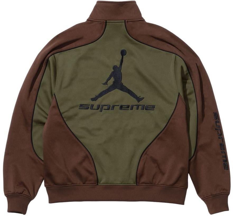 Jordan Brand × Supreme Supreme x Jordan Tricot Track Jacket ‘Olive’ - Size Small Size US S / EU 44-46 / 1 - 4 Thumbnail