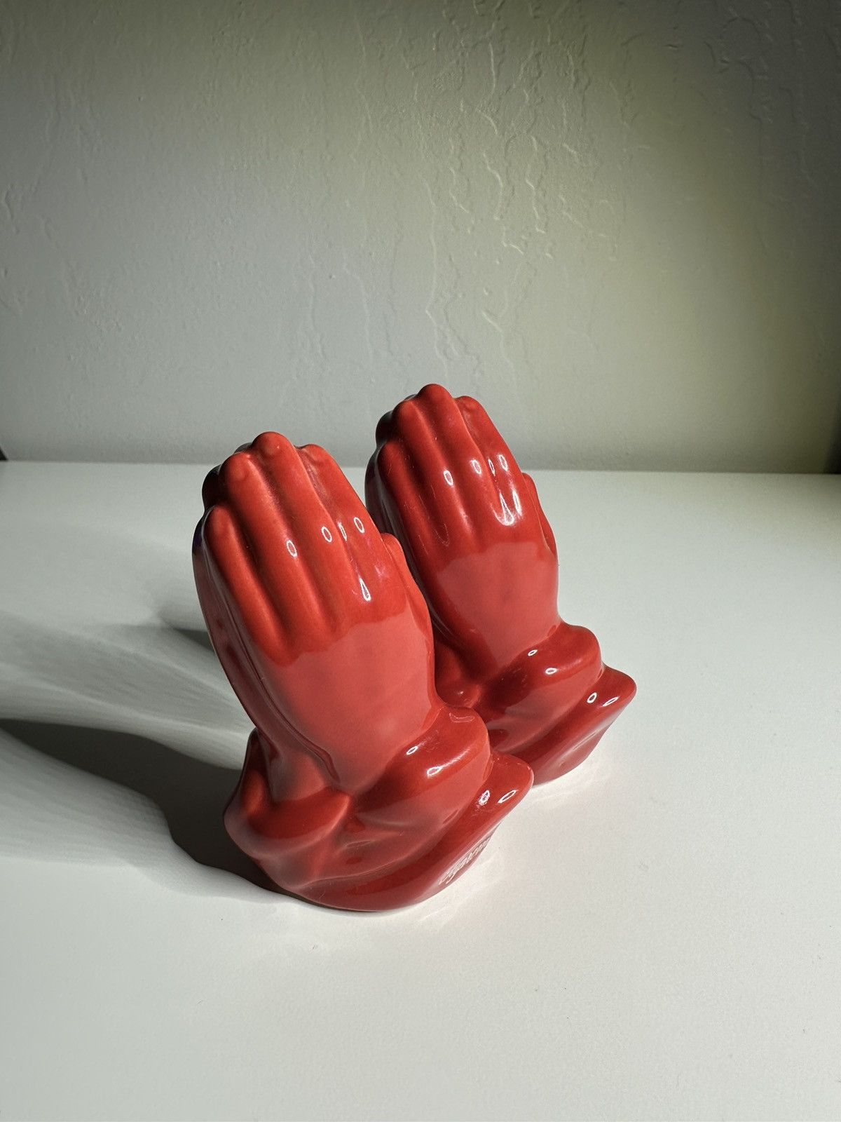 Supreme Supreme SS13 Salt and Pepper Shakers Red Praying Hands 