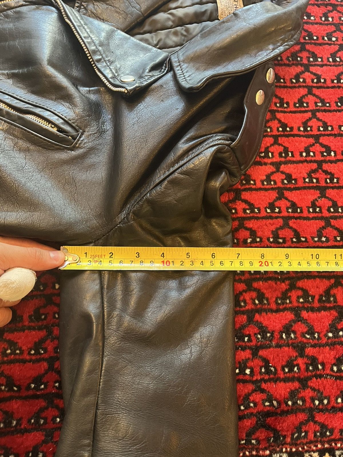 Vintage Vintage 50’s cropped leather moto biker jacket Size US S / EU 44-46 / 1 - 19 Thumbnail