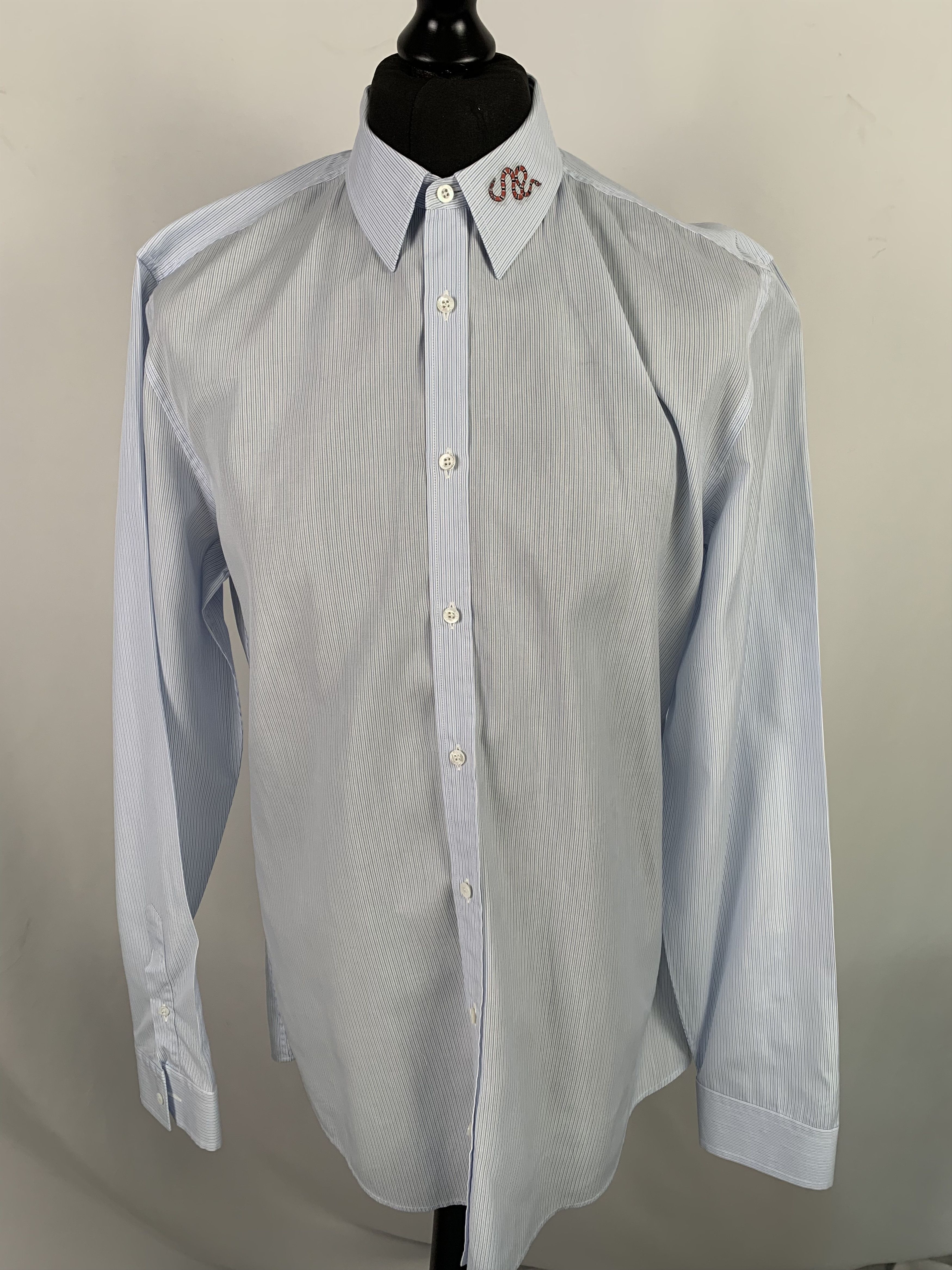 Gucci Gucci Snake Embroidered Shirt Size US L / EU 52-54 / 3 - 1 Thumbnail