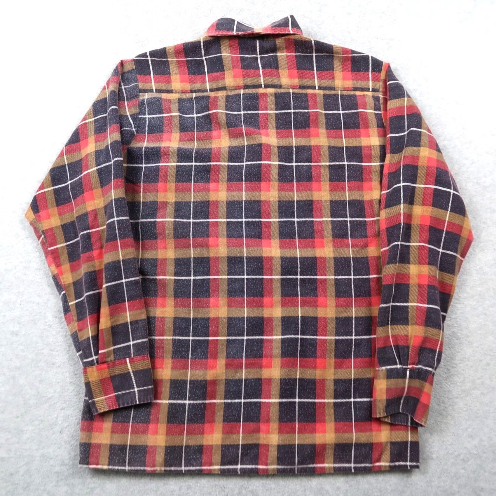 Vintage VINTAGE 70s Mr Leggs Mens Plaid Flannel Button Up Shirt Blue Red M Size US M / EU 48-50 / 2 - 2 Thumbnail