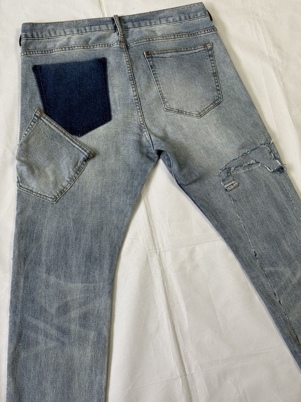 H&M Vetements-Inspired Deconstructed Jeans Size US 33 - 3 Thumbnail